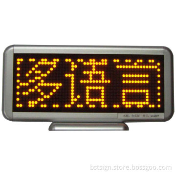 Yellow Color Desk LED Moving Sign 16X48